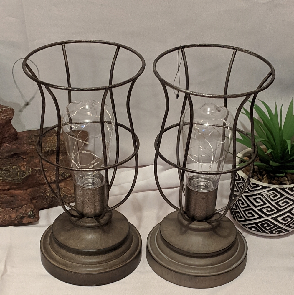 NWOT Vintage style battery lights
